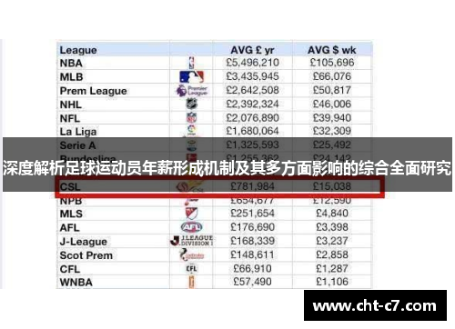 深度解析足球运动员年薪形成机制及其多方面影响的综合全面研究
