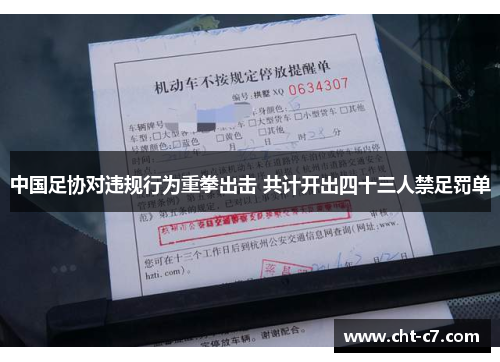 中国足协对违规行为重拳出击 共计开出四十三人禁足罚单